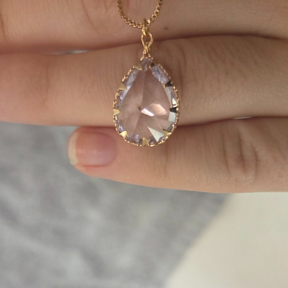 white and gold necklace with crystal for formal and special occasions